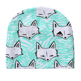 Maxbell Baby Cartoon Toddler Girls Boys Warm Cotton Knit Hat Beanie Cap Green Fox Pattern