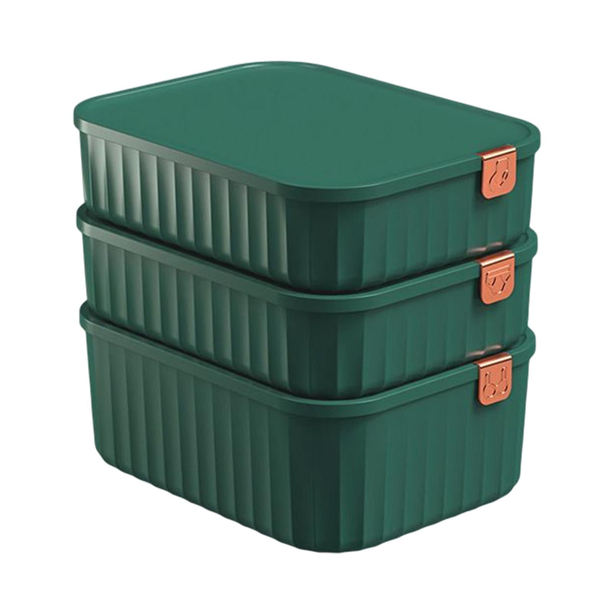 Maxbell 3 Pieces Drawer Organizer Household Wardrobe Save Space Closet Storage Boxes Green