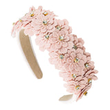 Maxbell Women headband Hairbands Flower Headpiece for Leisure women Girls Pink