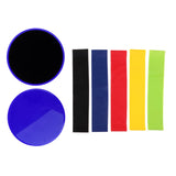 Maxbell Glider Slide Discs Fitness Exercise Gliding Slider & Resistance Loop Blue