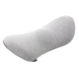 Maxbell Soft Waist Cushion Lower Back Pillow Memory Foam Cushion for Recliners Grey
