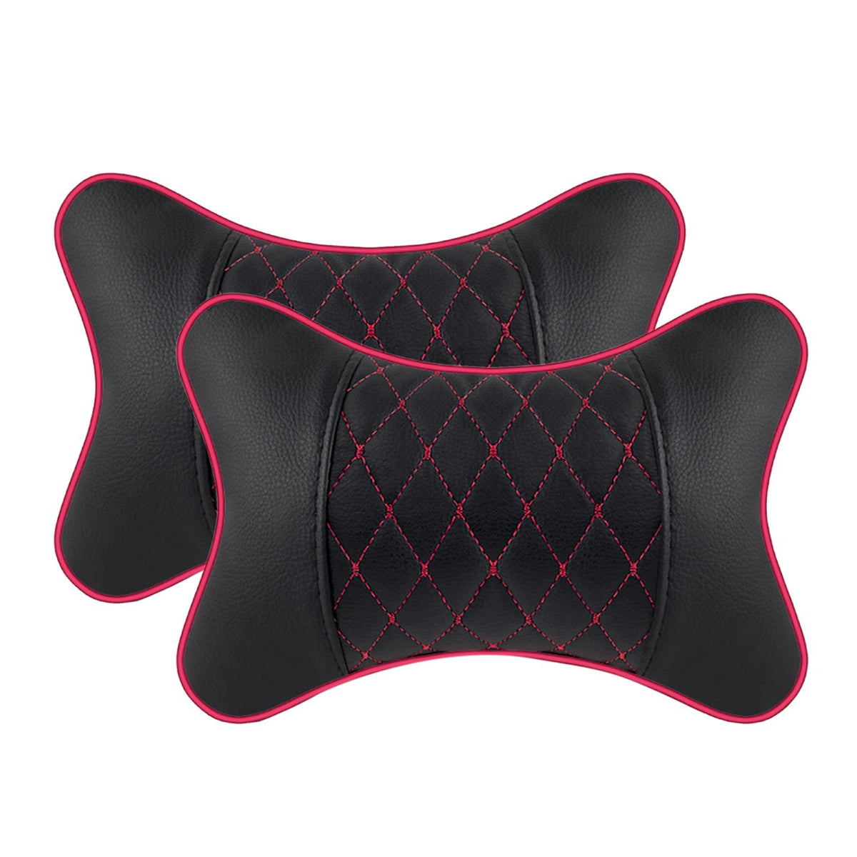 Maxbell 2Pcs Seat Head Cushion Car Accessories Rest Cushion Soft for Car Style F