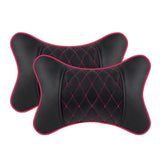 Maxbell 2Pcs Seat Head Cushion Car Accessories Rest Cushion Soft for Car Style F