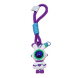 Maxbell Cartoon Keyring Car Key Delicate Space Robot for Gifts Decorations Violet