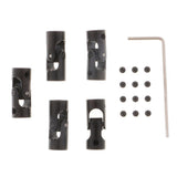 Max 5pcs Black Motor Shaft Coupling Coupler for RC Car Boat Robot Model 4 to 4mm