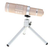 Maxbell Phone Lens 18X Zoom HD Telephoto Lens with Tripod for Phones gold