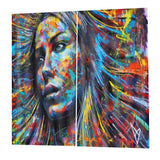 Max 2 Panels Digital Printing Light Reducing 3D Curtain for Living Room  D