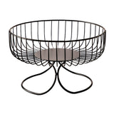Maxbell Light Luxury Durable Fruit Basket Stand Storing Holder for Vegetable Farmhouse Black