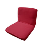 Max Spandex Stretch Low Short Back Chair Cover Bar Stool Cover Wine Red