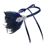Maxbell 1920S Feather Headband Feather Headpiece for Theme Party Performances Stage 1 Piece Blue