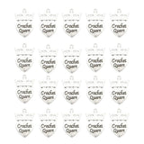 Maxbell 20Pcs DIY Handmade Craft Vintage Alloy Jewelry Accessory Heart Crown Pendant