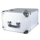 Maxbell Vinyl Carrying Box with Lid Portable Crate LP Albums Storage Box for Records