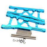 Maxbell Aluminum Front & Rear Suspension Arms Set for TRAXXAS SLASH 4x4 Light Blue
