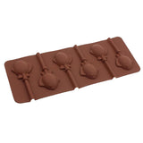 Maxbell 6 Holes Lollipop Chocolate Candy Bath Bombs Mould Silicone Fish