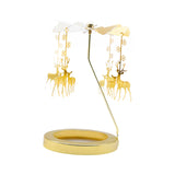 Maxbell Rotating Candle Holder Candlestick Decorative for Living Room Ornament Deer