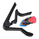 Maxbell Acoustic Guitar Capo Extra Strings Pin Puller Guitar Clip Clamp for Portable Black