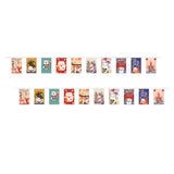 Maxbell Cat String Flag 20Pcs 8x12 Flags Banner Bunting for Izakaya Window Decor StyleB