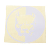 Max Car Stickers Stying Pitbull Super Hero Dog Reflective Waterproof Decal White