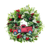 Maxbell Christmas Flower Wreath Green Leaf Wreaths for Indoor Outdoor Party Xmas 45cm