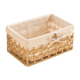 Maxbell Desktop Sundries Organizer Rectangular Storage Box for Bedroom Khaki small