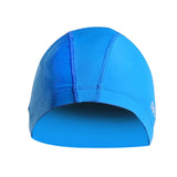 Maxbell Swim Cap Men Durable Hat for Holidays Long Short Water Sports Blue