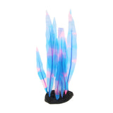 Maxbell Fake Artificial Grass Underwater Ornament Fish Tank Plastic Decor Blue