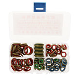 Maxbell 100pcs 6mm-16mm Rubber Metal Combination Ring Sealing Rings Gasket Grommets Washers