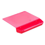 Maxbell Cutting Chopping Board with Trough Storage Case Detachable Non-Slip Rose Red
