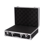Maxbell Aluminum Alloy Carrying Case Lightweight Waterproof Briefcase Multipurpose Black Small Buckle