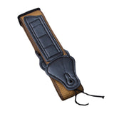 Maxbell Guitar Straps with Pick Holder Adjustable for Electric Bass Acoustic Guitar Brown