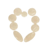 Maxbell 9 Pieces White Shell Key Button Inlays for Alto Tenor Soprano Saxophone Sax