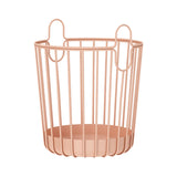 Maxbell Rustic Laundry Basket Storage Bins Toy Organizer for Balcony Farmhouse Pink