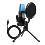 Maxbell Condenser Microphone Noise Cancelling for Video Recording Gaming Streaming