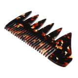 Maxbell 2 Ways Men's Oil Hair Pick Comb Salon Salon Hairdressing Styling Combs Black