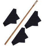 Maxbell Flute Cleaner Flute Cleaning Supplies Multifunctional for Cleaning Polishing 3pcs Cloth Rod