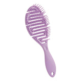 Maxbell Hair Brush S Shape Durable Massage Styling Tool for Wet Hair Dry Hair Men Purple
