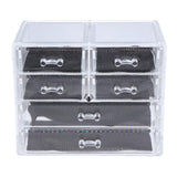 Max Maxb Acrylic Makeup Drawer Organizer Jewelry Nail Art Tools Storage Display Case  6 Drawer