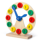 Maxbell Wooden Clock Model Toy Kids Time Learning Teaching Tool Educational Toys