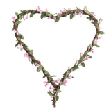 Max Handmade DIY Heart Flower Leaf Wreath Garland Forehead Hair Band  Pink