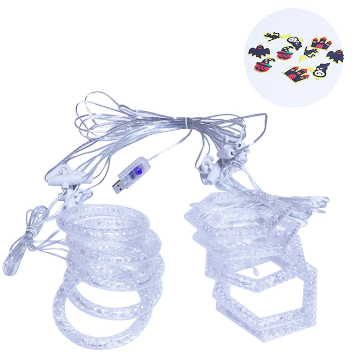 Maxbell Multipurpose Curtain Lights Hanging for Shopping Mall Themed Party Outdoor Halloween