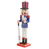 Maxbell Wood Nutcracker Ornament Nutcracker Figure for Living Room