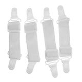 Maxbell 16 x Sheet Band Straps Suspenders White Adjustable Bed Corner Holder Elastic