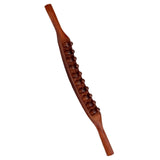Maxbell guasha Scraping Massage Tool 20 Beads 58cm Massage Roller Manual for Waist Carbonized Wood