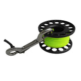 Maxbell 30m Aluminum Alloy Cave Scuba Diving Finger Spool Guide Line Reel Black