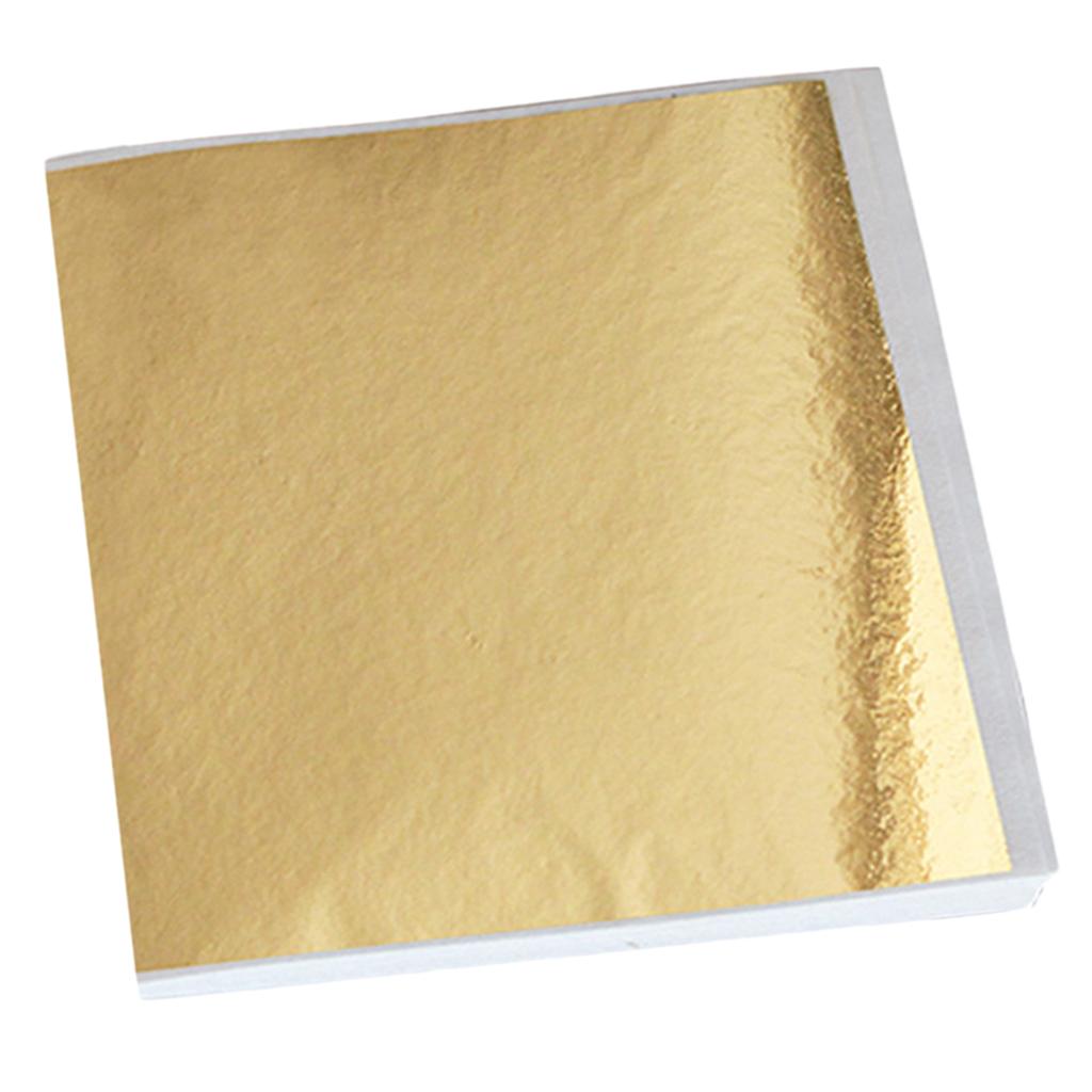Maxbell Imitation Gold Leaf Transfer Leaf Foil Gilding Crafting DIY Champagne Golden