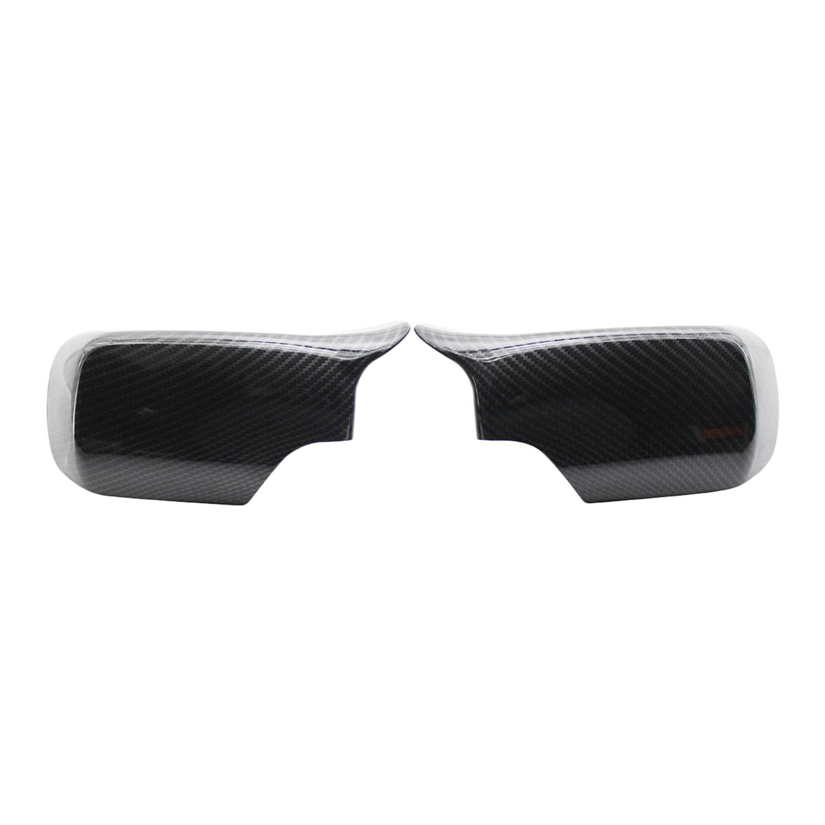 Maxbell 2pc Rear Mirror Cover Cap 51168238376 for BMW E46 E39 1998-2005 Carbon Fiber