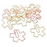 Max 12x Sakura Shape Paper Clip Creative Metal Bookmark Office School Stationery