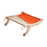 Maxbell Cat Window Perch Lounge Mount Hammock Adjustable Seat for No Suction Cup Orange Gray