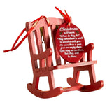 Maxbell Mini Christmas Rocking Chair Ornament Party Anniversary Festival Gift