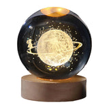 Maxbell Galaxy Crystal Ball Night Light Desktop Lamp Dinner Table Office Dorm Home Spacewalk